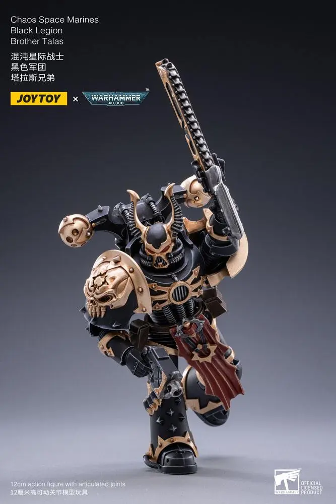 Warhammer 40k Action Figure 1/18 Black Legion Brother Talas 14 cm product photo