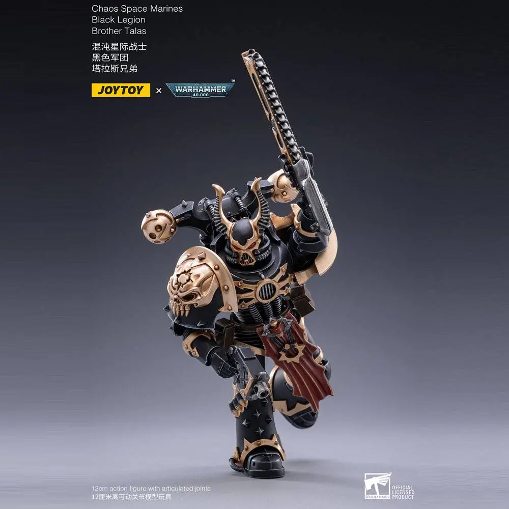 Warhammer 40k Action Figure 1/18 Black Legion Brother Talas 14 cm product photo