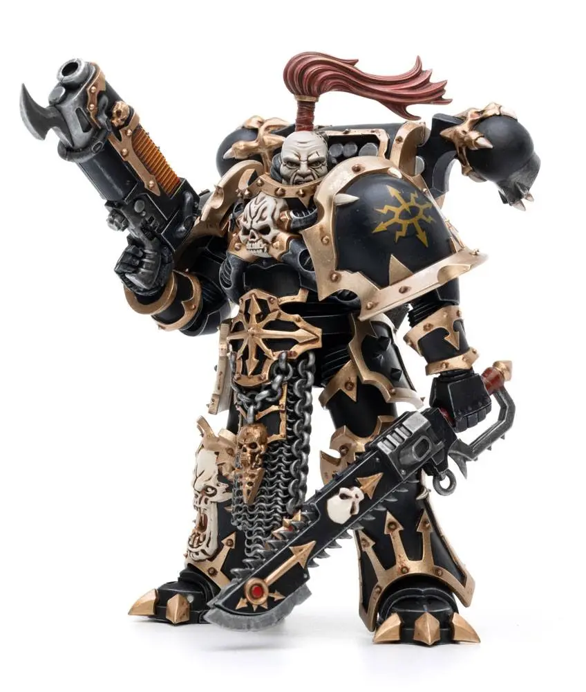 Warhammer 40k Action Figure 1/18 Black Legion Havocs Champion Brother Slael 15 cm product photo