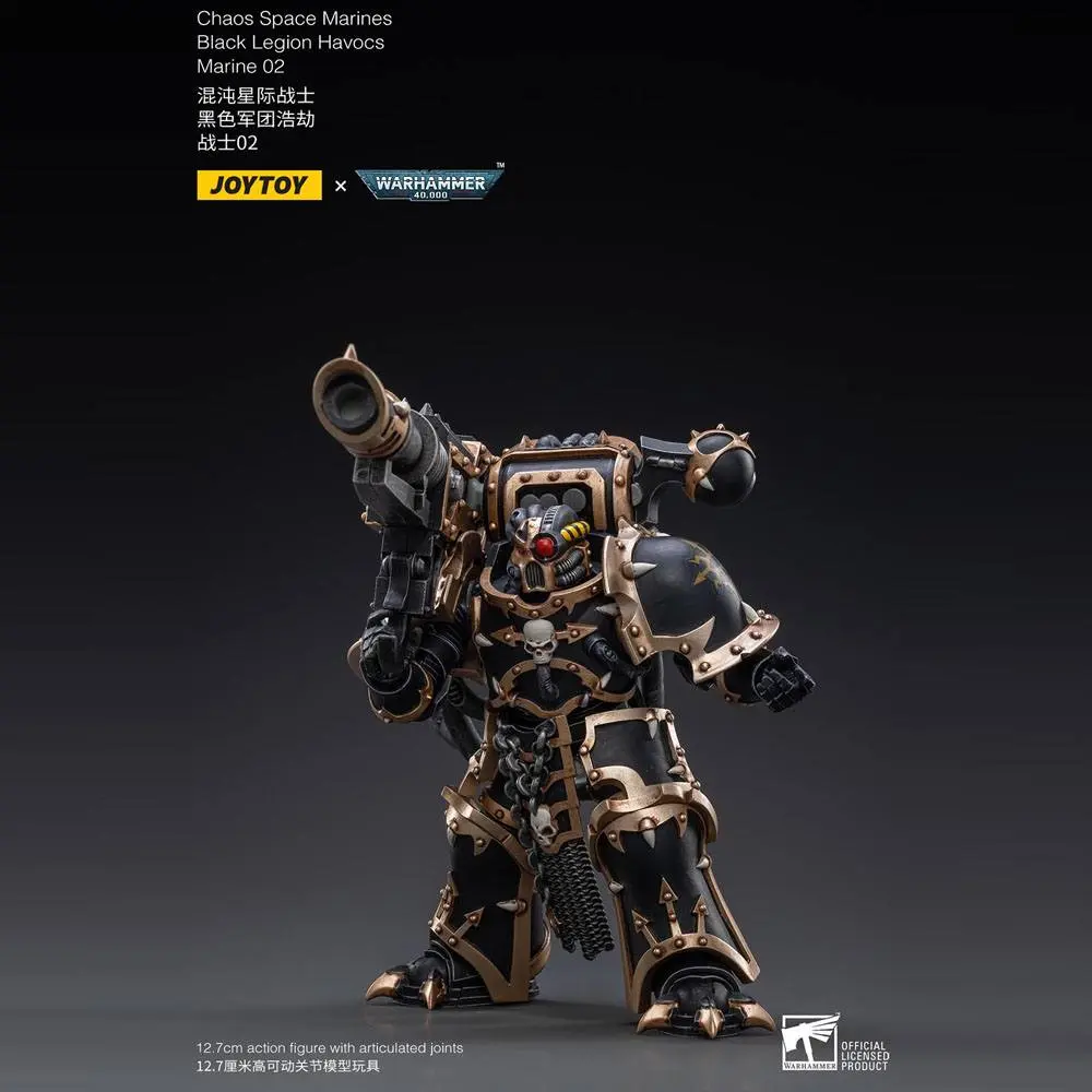 Warhammer 40k Action Figure 1/18 Black Legion Havocs Marine 02 13 cm product photo