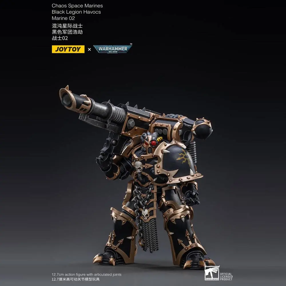 Warhammer 40k Action Figure 1/18 Black Legion Havocs Marine 02 13 cm product photo