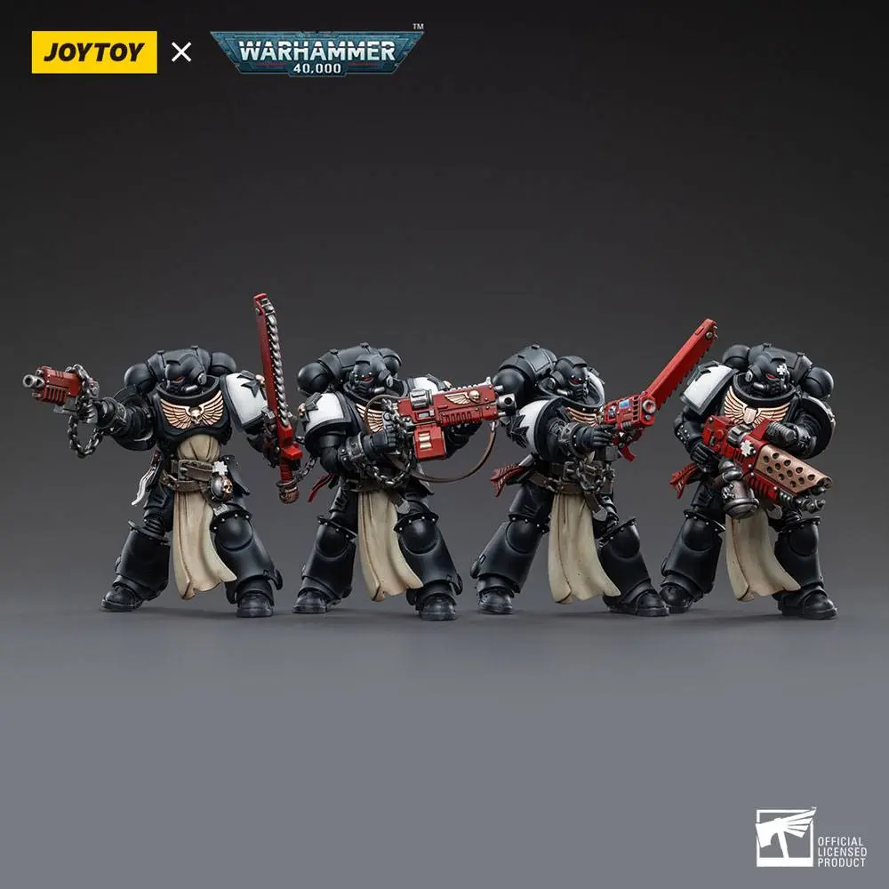 Warhammer 40k Action Figure 4-Pack 1/18 Black Templars Army Primaris Crusader Squad 12 cm product photo