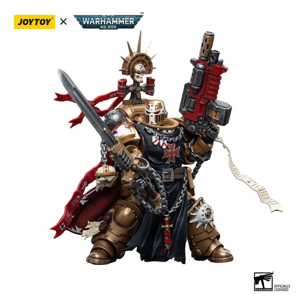 Warhammer 40k Action Figure 1/18 Black Templars High Marshal Helbrecht 12 cm termékfotó