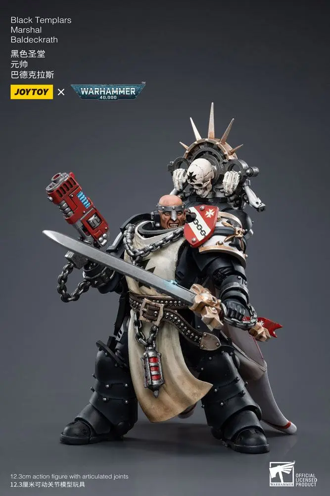 Warhammer 40k Action Figure 1/18 Black Templars Marshal Baldeckrath 12 cm termékfotó