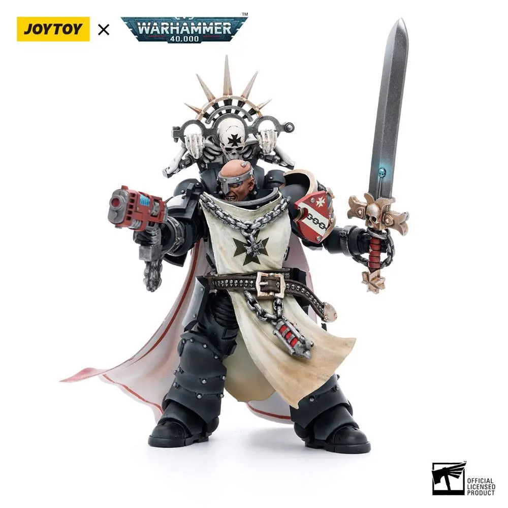 Warhammer 40k Action Figure 1/18 Black Templars Marshal Baldeckrath 12 cm termékfotó