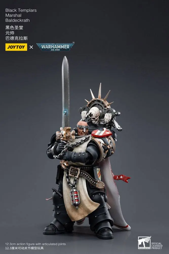 Warhammer 40k Action Figure 1/18 Black Templars Marshal Baldeckrath 12 cm termékfotó