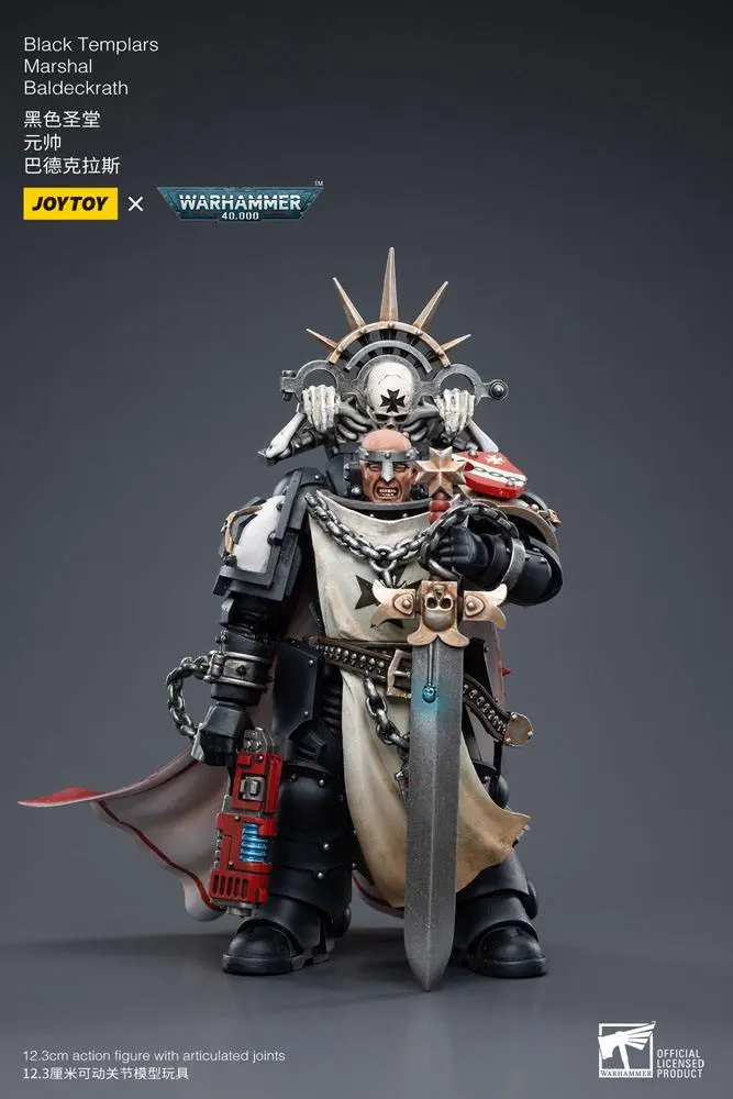 Warhammer 40k Action Figure 1/18 Black Templars Marshal Baldeckrath 12 cm termékfotó