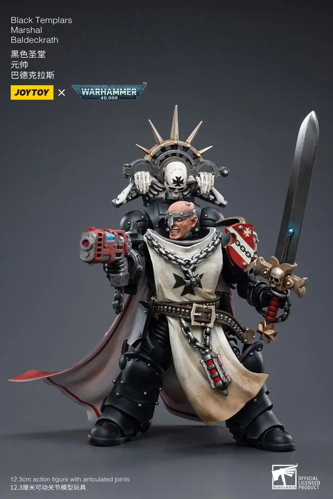 Warhammer 40k Action Figure 1/18 Black Templars Marshal Baldeckrath 12 cm termékfotó