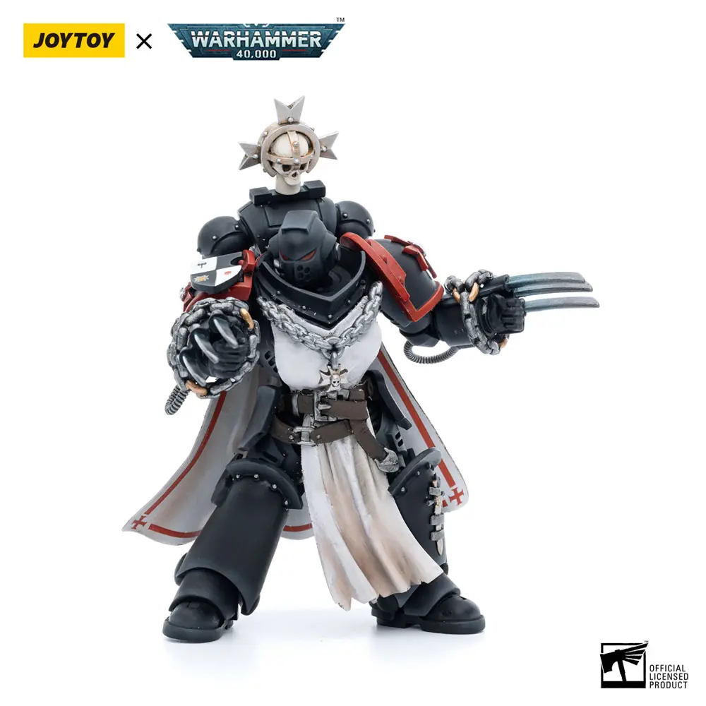 Warhammer 40k Action Figure 1/18 Black Templars Primaris Sword Brethren Alberic 12 cm product photo