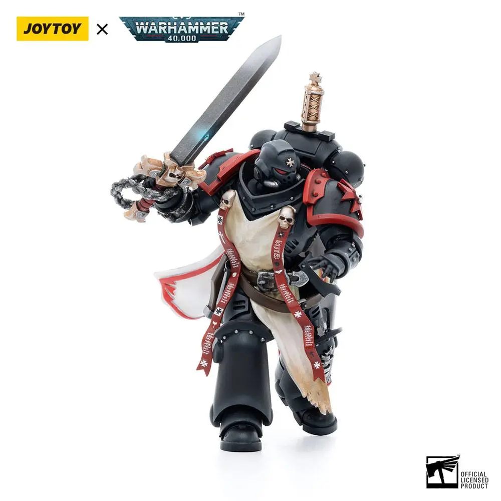 Warhammer 40k Action Figure 1/18 Black Templars Primaris Sword Brethren Eberwulf 12 cm product photo