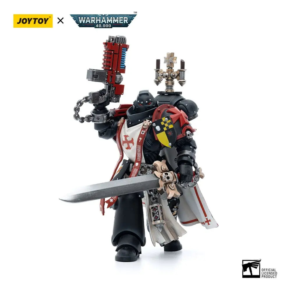 Warhammer 40k Action Figure 1/18 Black Templars Sword Brethren Brother Lombast 12 cm product photo
