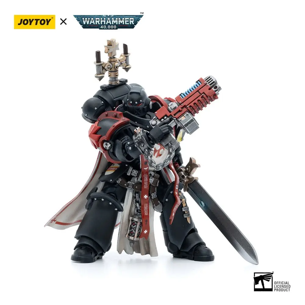 Warhammer 40k Action Figure 1/18 Black Templars Sword Brethren Brother Lombast 12 cm product photo