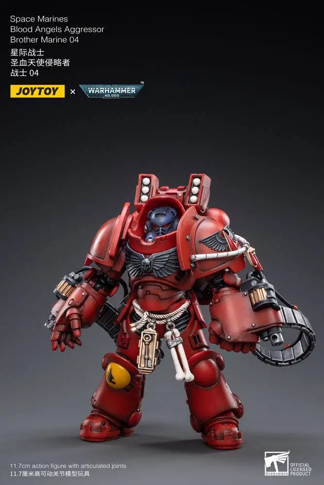 Warhammer 40k Action Figure 1/18 Blood Angels Aggressor Brother Marine 04 12 cm product photo