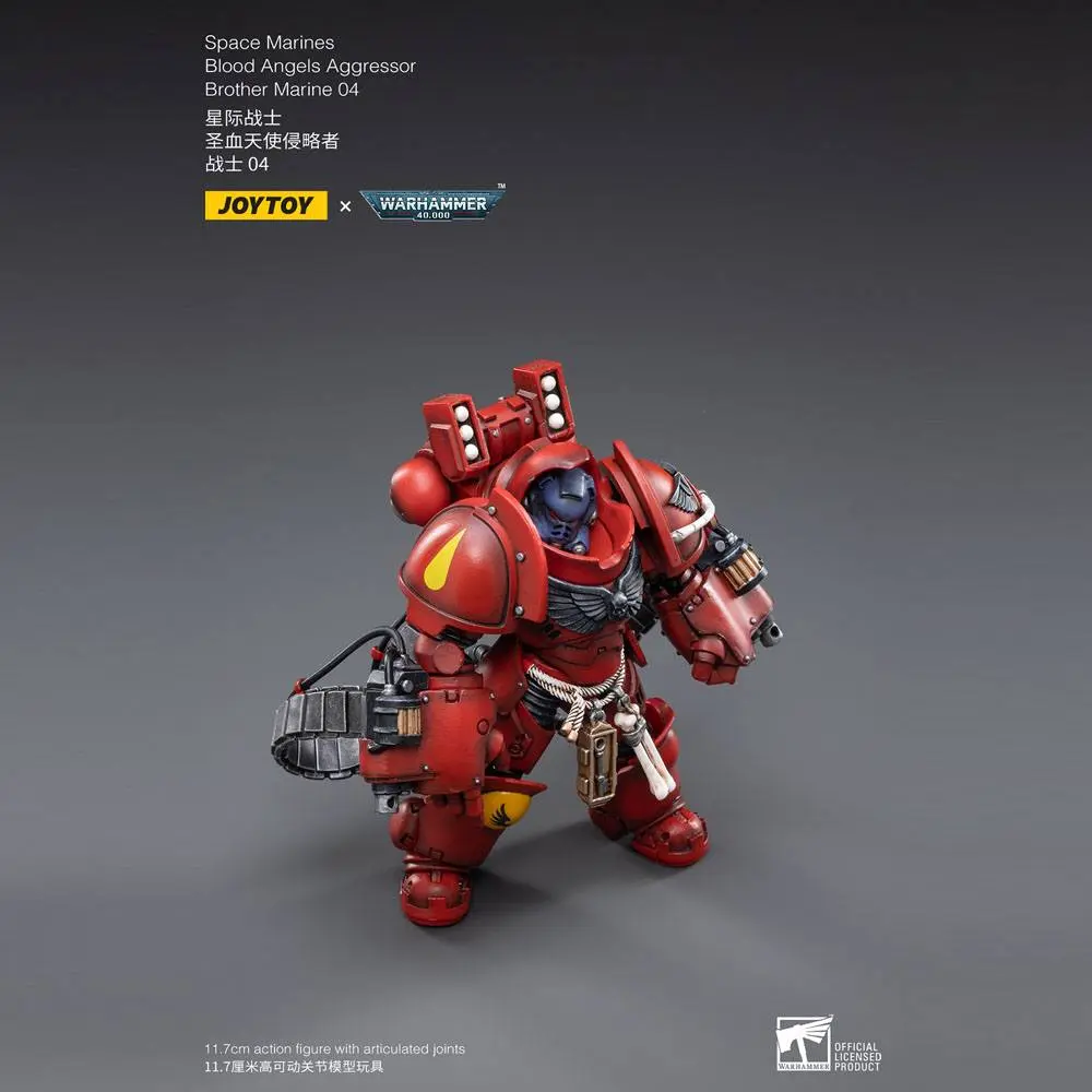 Warhammer 40k Action Figure 1/18 Blood Angels Aggressor Brother Marine 04 12 cm product photo