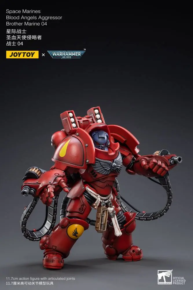 Warhammer 40k Action Figure 1/18 Blood Angels Aggressor Brother Marine 04 12 cm product photo