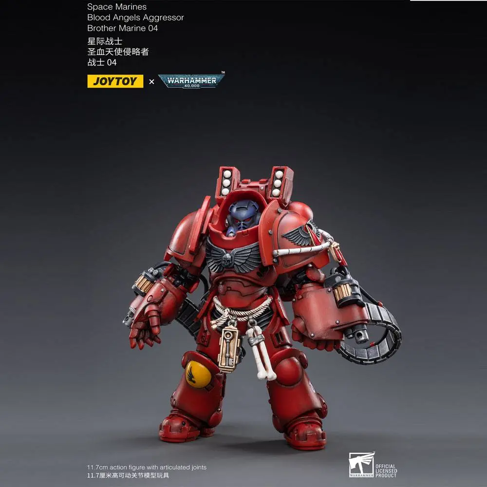 Warhammer 40k Action Figure 1/18 Blood Angels Aggressor Brother Marine 04 12 cm product photo