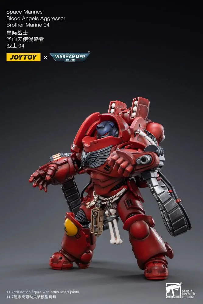 Warhammer 40k Action Figure 1/18 Blood Angels Aggressor Brother Marine 04 12 cm product photo