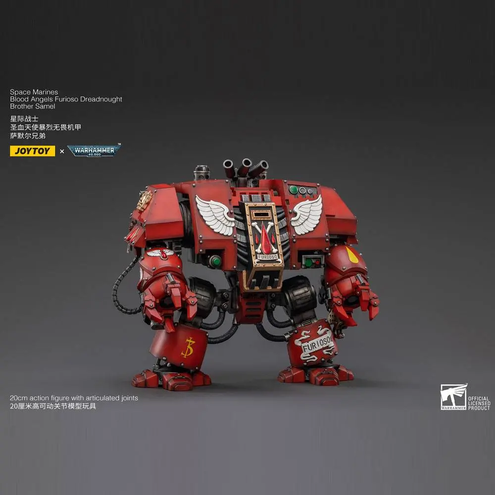 Warhammer 40k Action Figure 1/18 Blood Angels Furioso Dreadnought Brother Samel 20 cm termékfotó