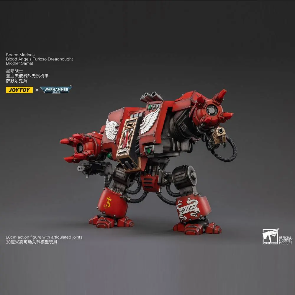 Warhammer 40k Action Figure 1/18 Blood Angels Furioso Dreadnought Brother Samel 20 cm termékfotó