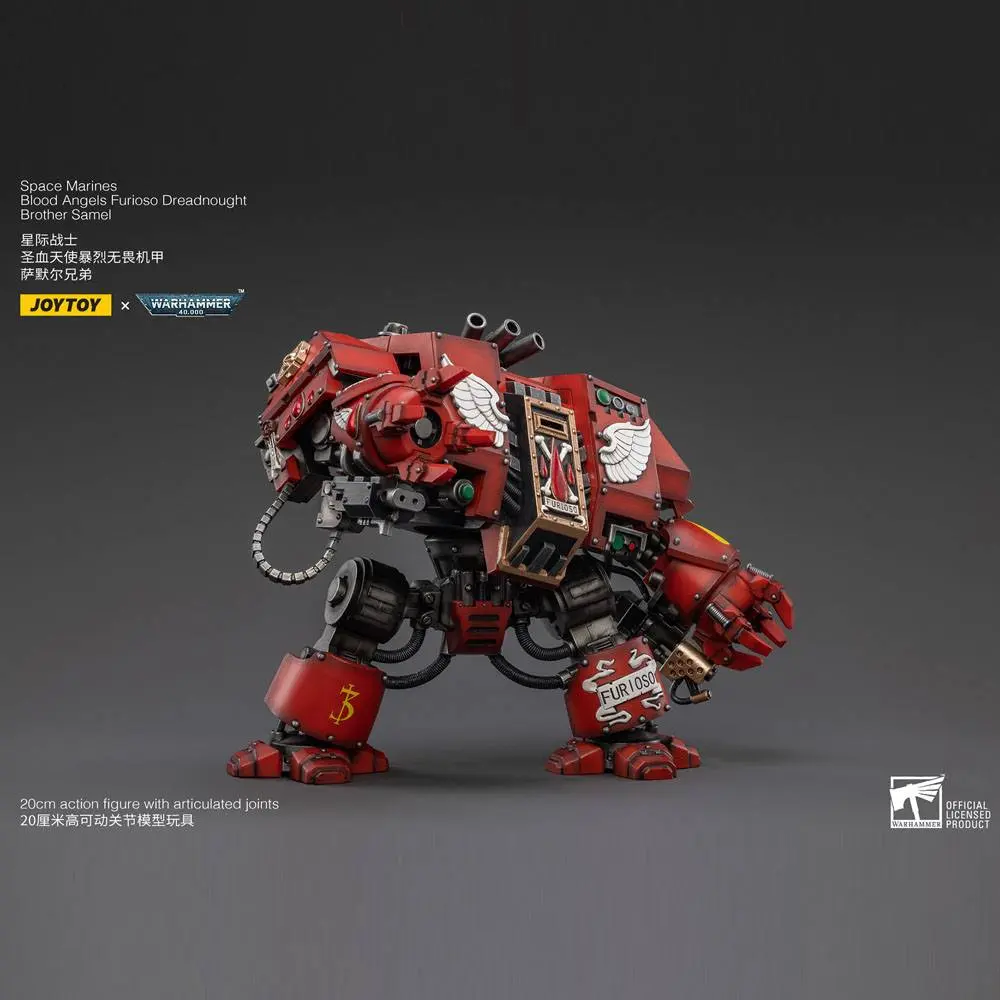 Warhammer 40k Action Figure 1/18 Blood Angels Furioso Dreadnought Brother Samel 20 cm termékfotó