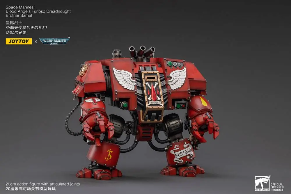 Warhammer 40k Action Figure 1/18 Blood Angels Furioso Dreadnought Brother Samel 20 cm termékfotó