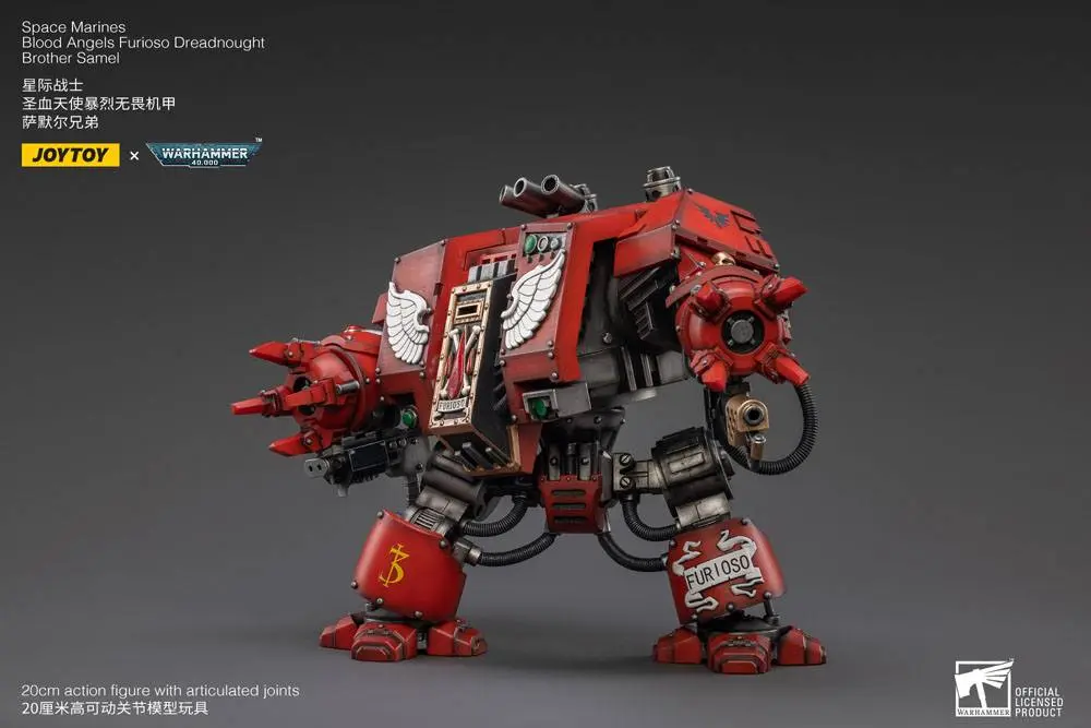 Warhammer 40k Action Figure 1/18 Blood Angels Furioso Dreadnought Brother Samel 20 cm termékfotó