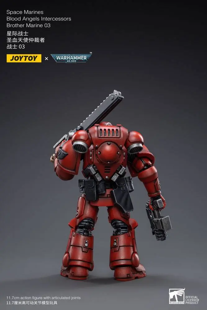 Warhammer 40k Action Figure 1/18 Blood Angels Intercessors Brother Marine 03 12 cm product photo