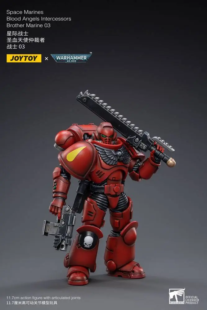 Warhammer 40k Action Figure 1/18 Blood Angels Intercessors Brother Marine 03 12 cm product photo