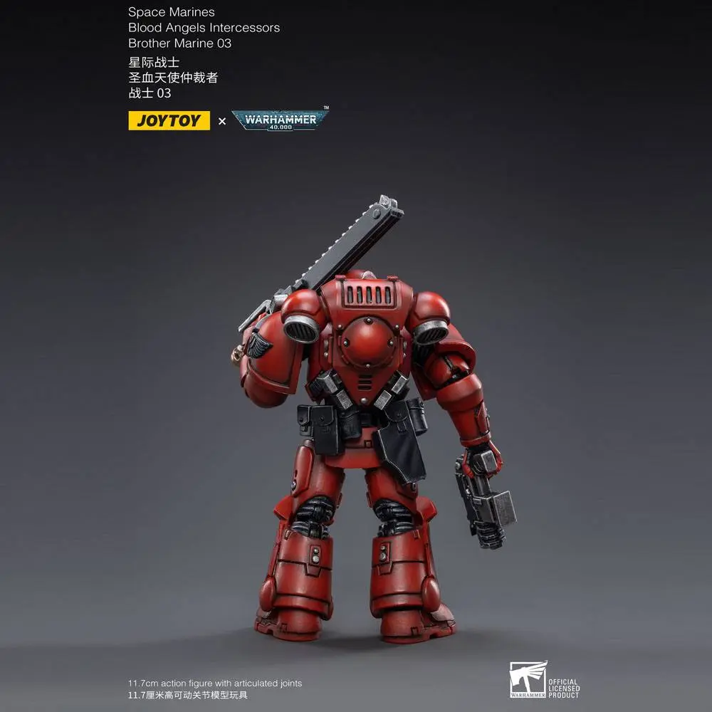 Warhammer 40k Action Figure 1/18 Blood Angels Intercessors Brother Marine 03 12 cm product photo
