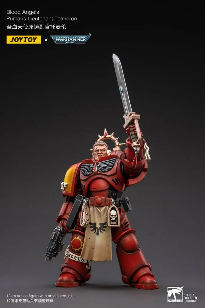 Warhammer 40k Action Figure 1/18 Blood Angels Primaris Lieutenant Tolmeron 12 cm product photo