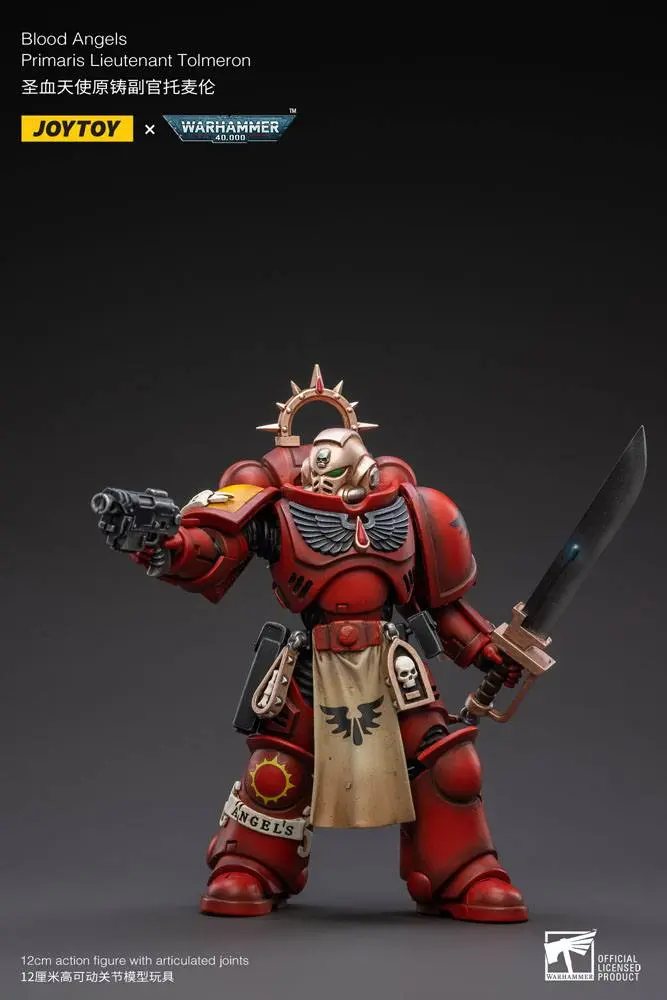 Warhammer 40k Action Figure 1/18 Blood Angels Primaris Lieutenant Tolmeron 12 cm product photo