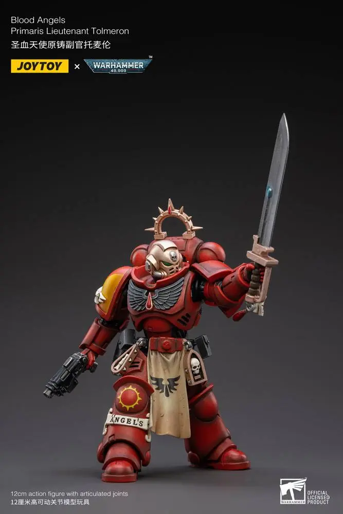 Warhammer 40k Action Figure 1/18 Blood Angels Primaris Lieutenant Tolmeron 12 cm product photo