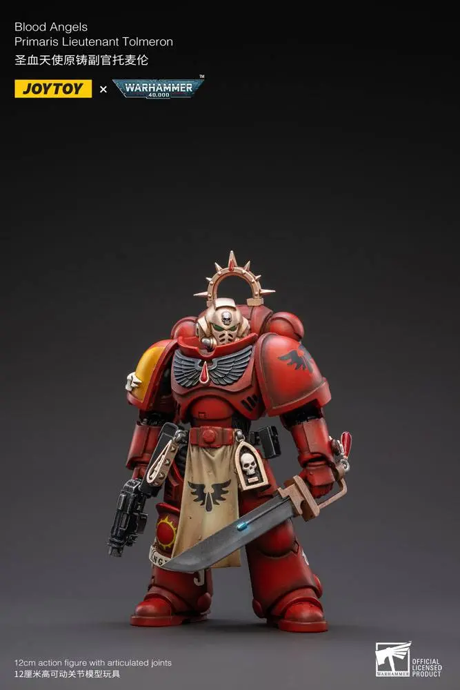 Warhammer 40k Action Figure 1/18 Blood Angels Primaris Lieutenant Tolmeron 12 cm product photo
