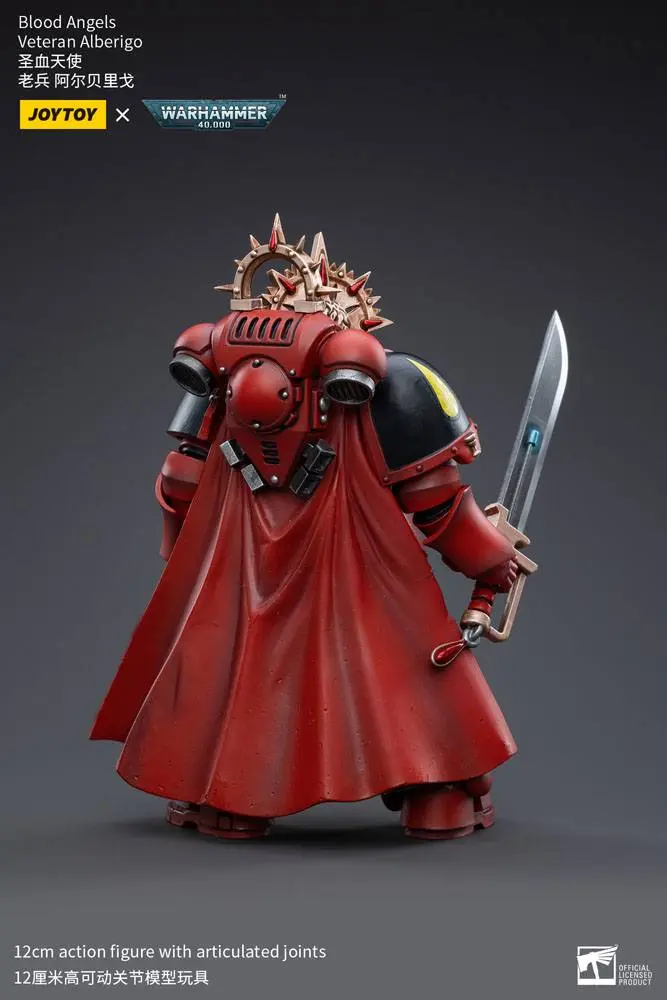 Warhammer 40k Action Figure 1/18 Blood Angels Veteran Alberigo 12 cm product photo