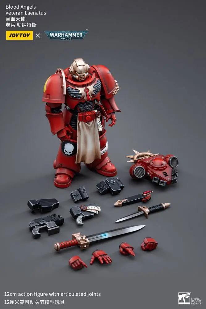 Warhammer 40k Action Figure 1/18 Blood Angels Veteran Laenatus 12 cm termékfotó