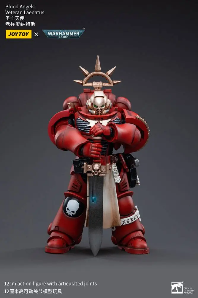 Warhammer 40k Action Figure 1/18 Blood Angels Veteran Laenatus 12 cm termékfotó