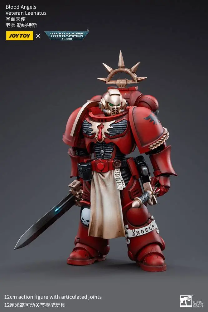 Warhammer 40k Action Figure 1/18 Blood Angels Veteran Laenatus 12 cm termékfotó