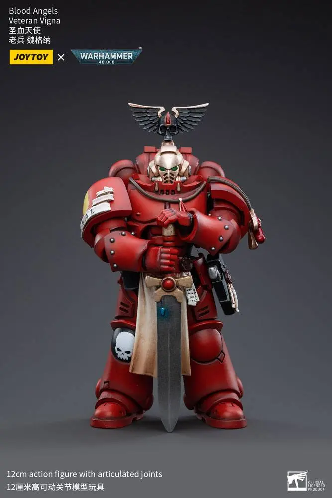 Warhammer 40k Action Figure 1/18 Blood Angels Veteran Vigna 12 cm product photo
