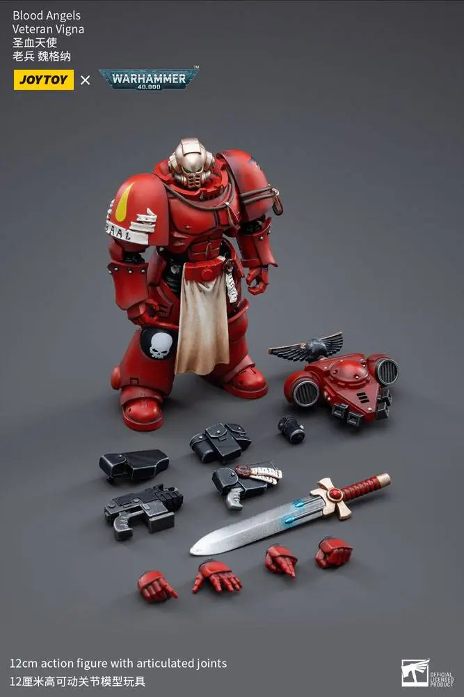 Warhammer 40k Action Figure 1/18 Blood Angels Veteran Vigna 12 cm product photo