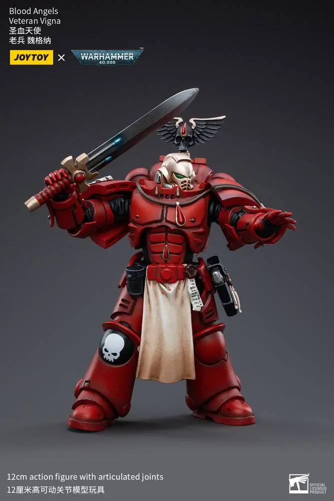 Warhammer 40k Action Figure 1/18 Blood Angels Veteran Vigna 12 cm product photo