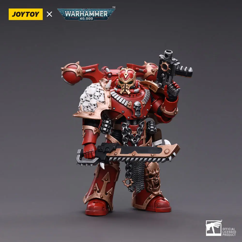Warhammer 40k Action Figure 1/18 Chaos Space Marines Crimson Slaughter Brother Maganar 12 cm product photo