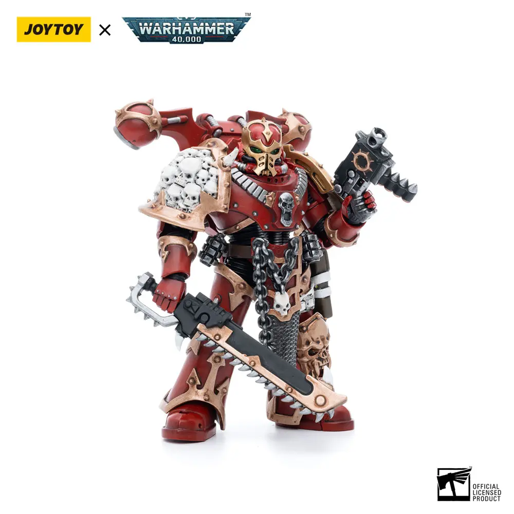 Warhammer 40k Action Figure 1/18 Chaos Space Marines Crimson Slaughter Brother Maganar 12 cm product photo