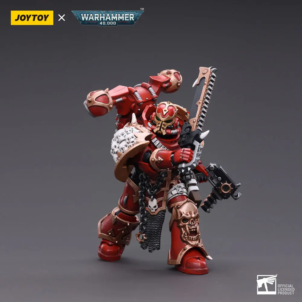 Warhammer 40k Action Figure 1/18 Chaos Space Marines Crimson Slaughter Brother Maganar 12 cm product photo
