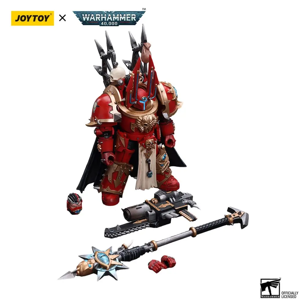 Warhammer 40k Action Figure 1/18 Chaos Space Marines Crimson Slaughter Sorcerer Lord in Terminator Armour 12 cm product photo