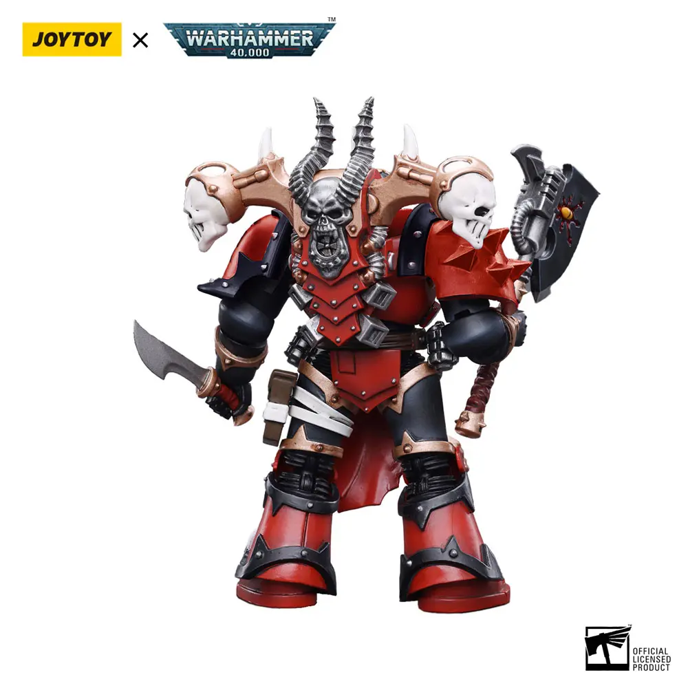 Warhammer 40k Action Figure 1/18 Chaos Space Marines Red Corsairs Exalted Champion Gotor the Blade 12 cm product photo