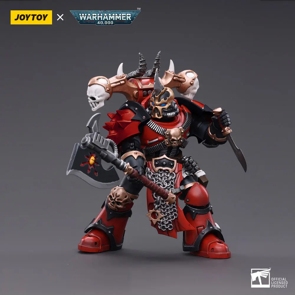 Warhammer 40k Action Figure 1/18 Chaos Space Marines Red Corsairs Exalted Champion Gotor the Blade 12 cm product photo