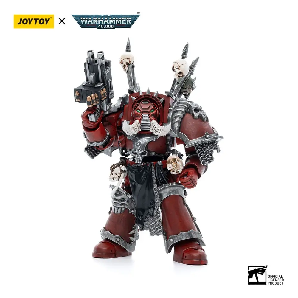 Warhammer 40k Action Figure 1/18 Chaos Space Marines Word Bearers Chaos Terminator Garchak Vash 12 cm product photo
