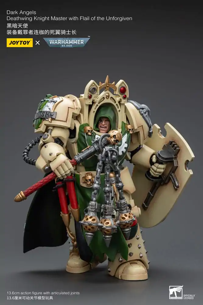 Warhammer 40k Action Figure 1/18 Dark Angels Deathwing Knight Master with Flail of the Unforgiven 12 cm termékfotó