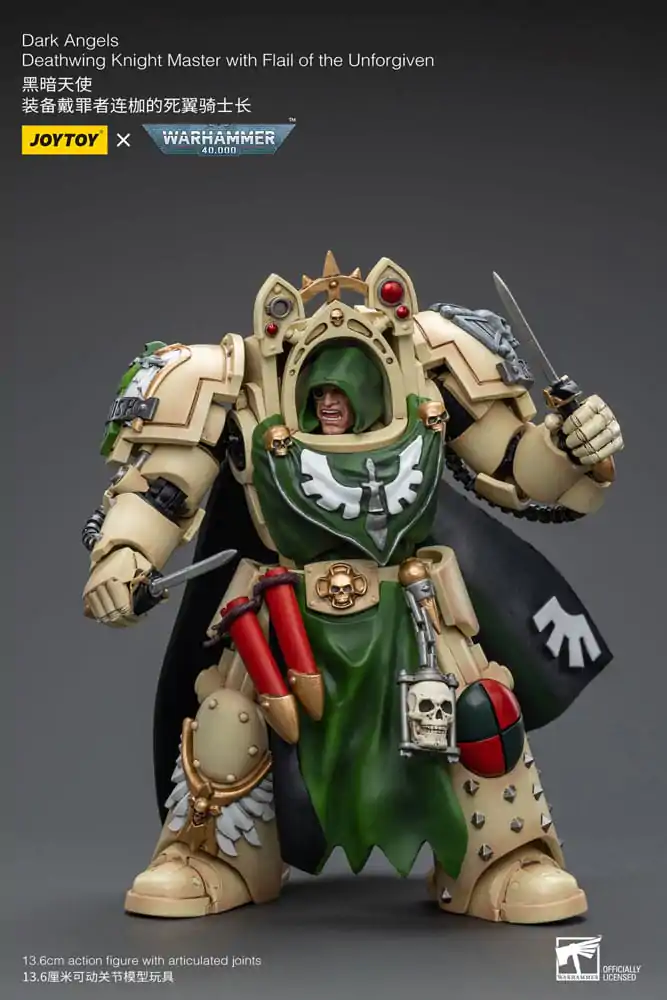 Warhammer 40k Action Figure 1/18 Dark Angels Deathwing Knight Master with Flail of the Unforgiven 12 cm termékfotó