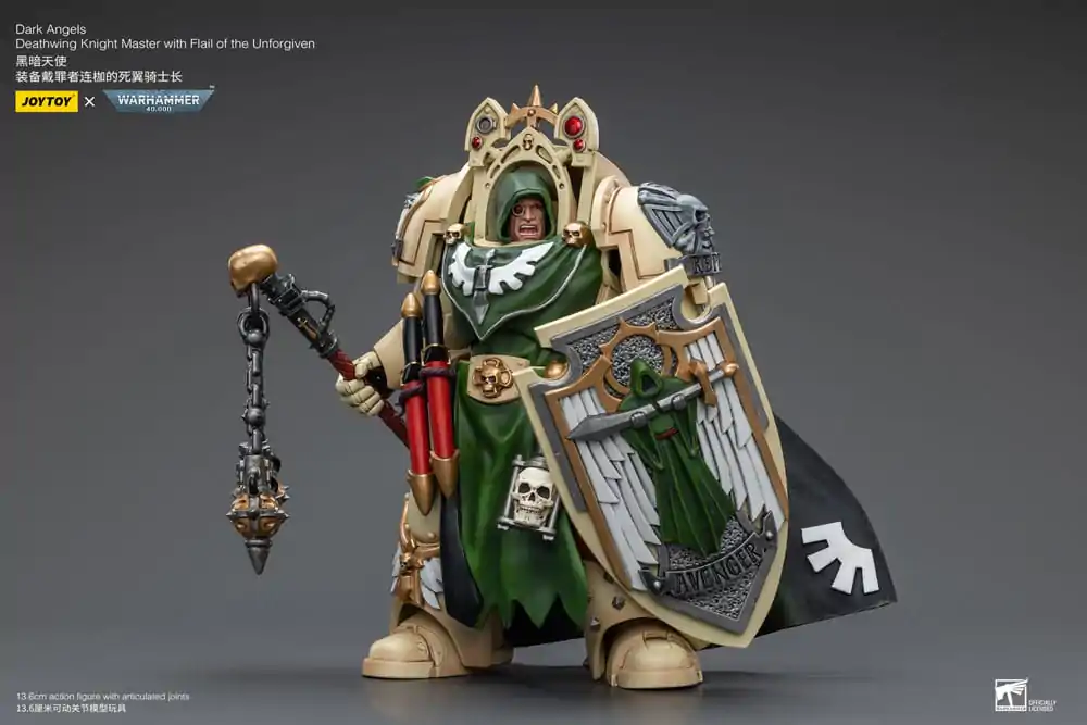 Warhammer 40k Action Figure 1/18 Dark Angels Deathwing Knight Master with Flail of the Unforgiven 12 cm termékfotó